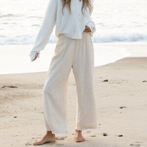 NWOT Luca Lined Linen Pants - Size M